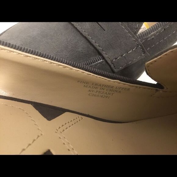 adrienne vittadini suede gray heels pezant Sz 9.5M - Picture 7 of 8